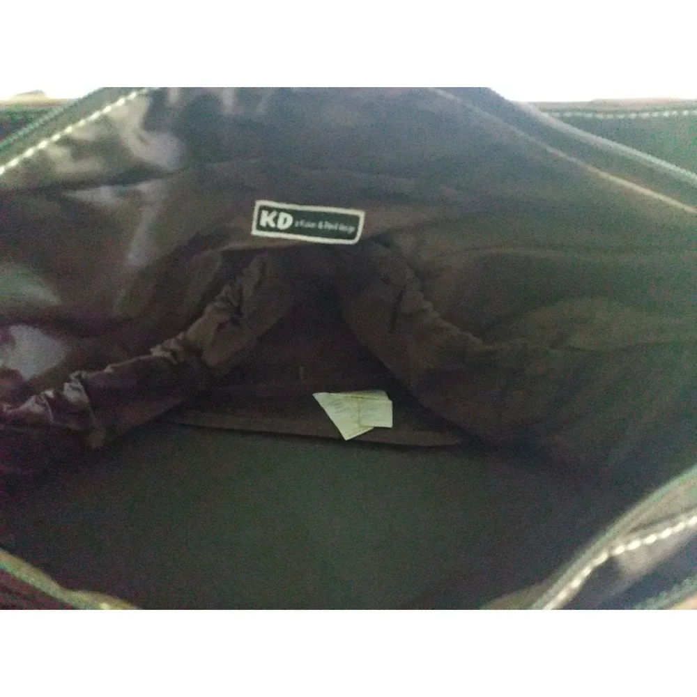 Kalencom Brown Diaper Bag Week-ender KD Design With Leather